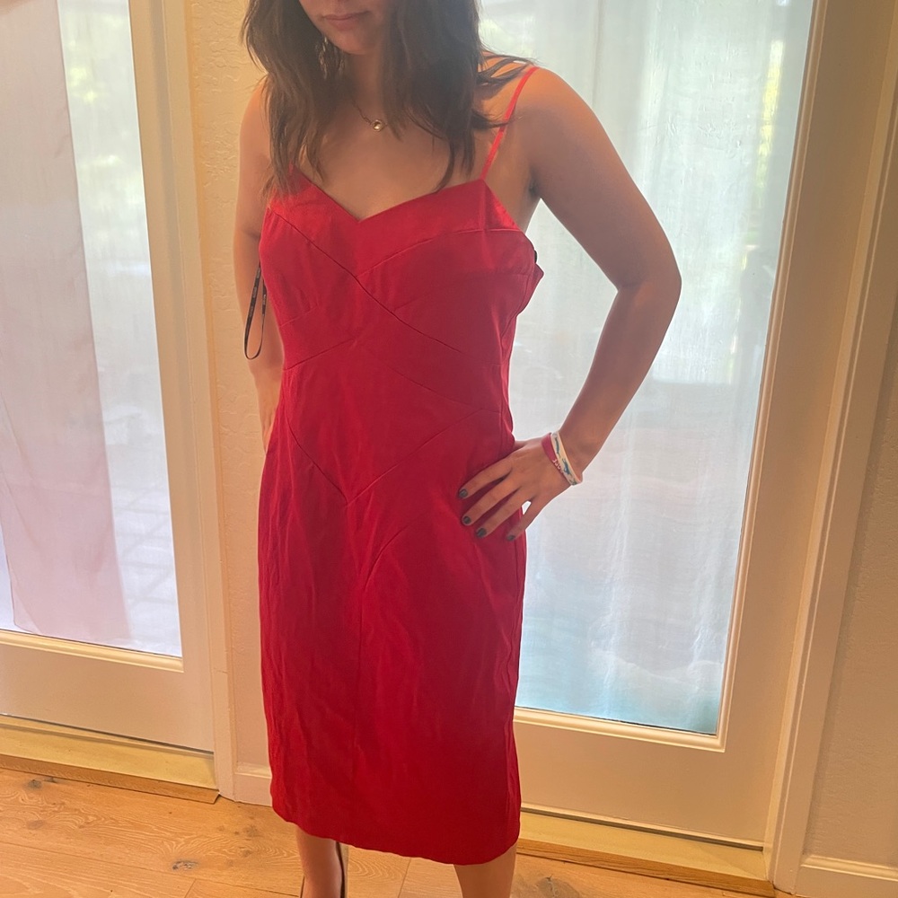 XOXO Red Midi Dress